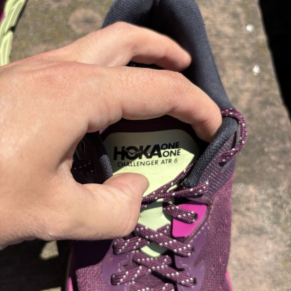 Hoka One One Challenger ATR 6 Womens 11B Shoes Sneakers Wine Purple 1106512 GWBT - Picture 6 of 9